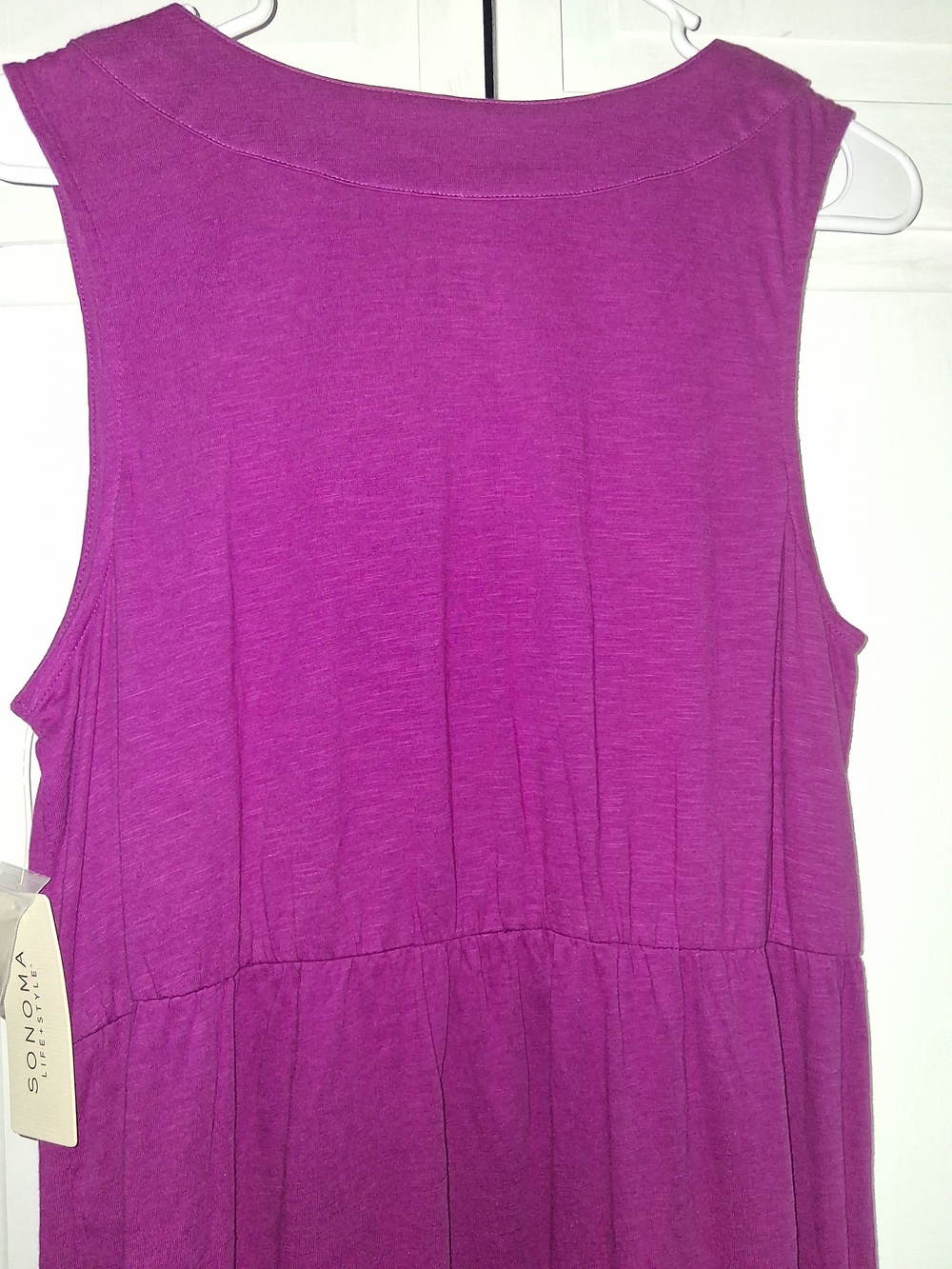 SONOMA Magenta Bead-Detail Sleeveless Maxi Dress - Picture 13 of 14
